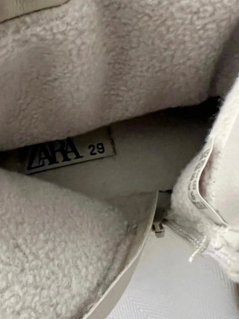 Minimalist Cream Puffer Ankle Boots - Girls